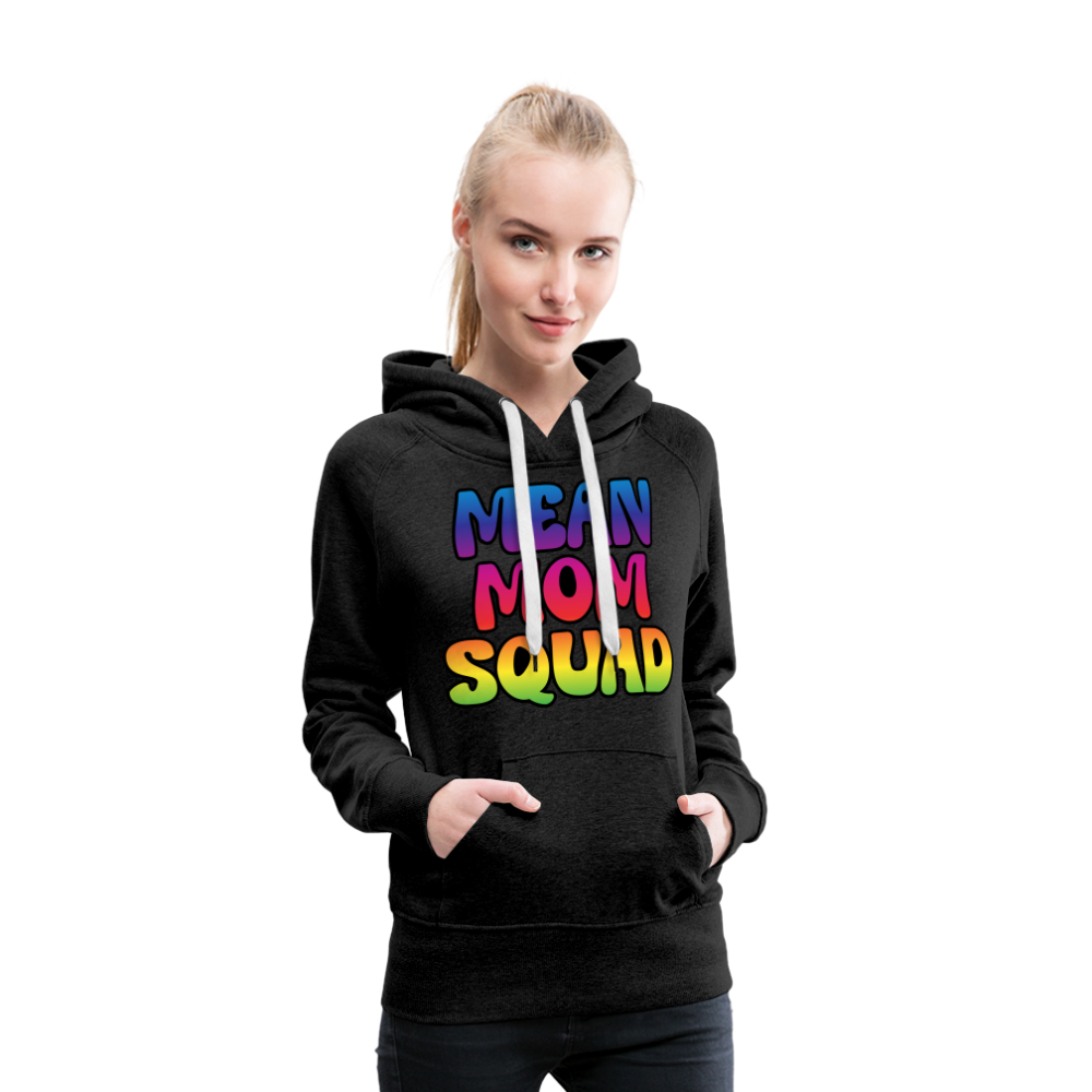 MEAN MOM SQUAD Colorful - Women’s Premium Hoodie - charcoal grey