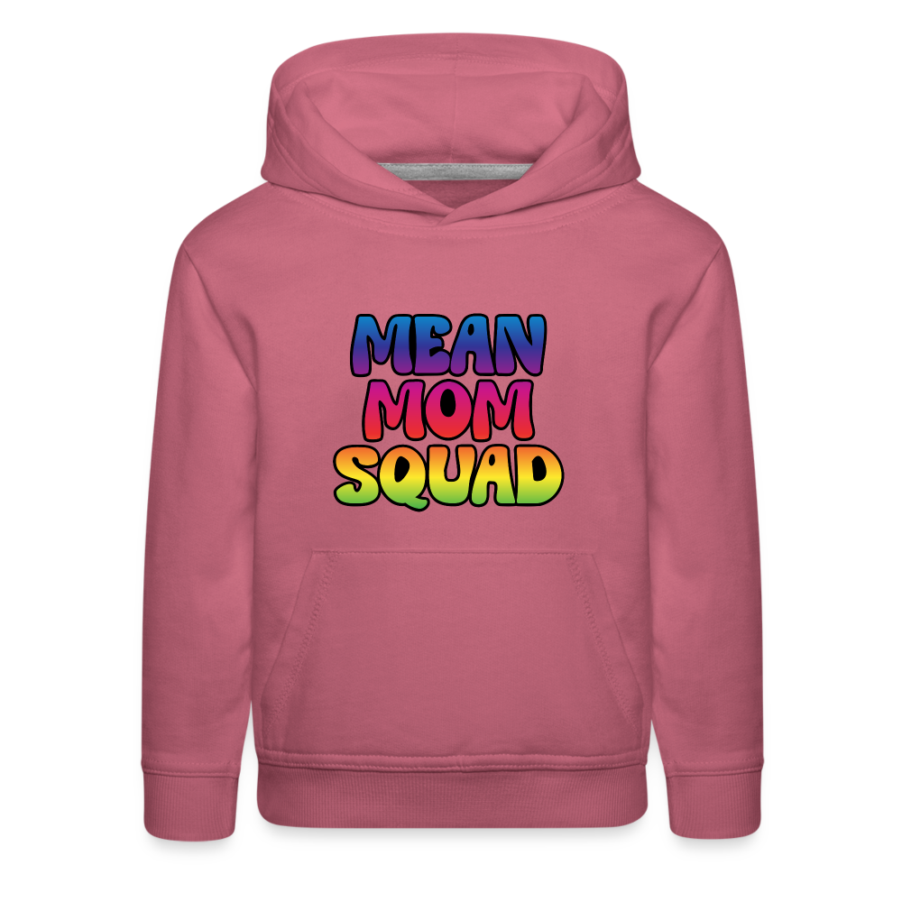 MEAN MOM SQUAD Colorful - Youth Premium Hoodie - mauve