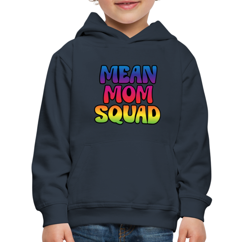 MEAN MOM SQUAD Colorful - Youth Premium Hoodie - navy