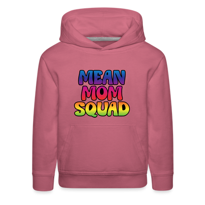 MEAN MOM SQUAD Colorful - Youth Hoodie - mauve