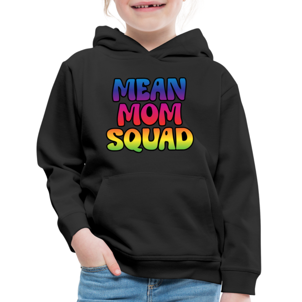 MEAN MOM SQUAD Colorful - Youth Hoodie - black