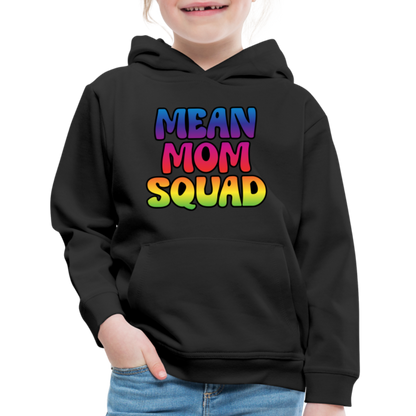 MEAN MOM SQUAD Colorful - Youth Hoodie - black