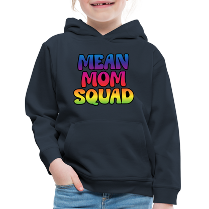 MEAN MOM SQUAD Colorful - Youth Hoodie - navy