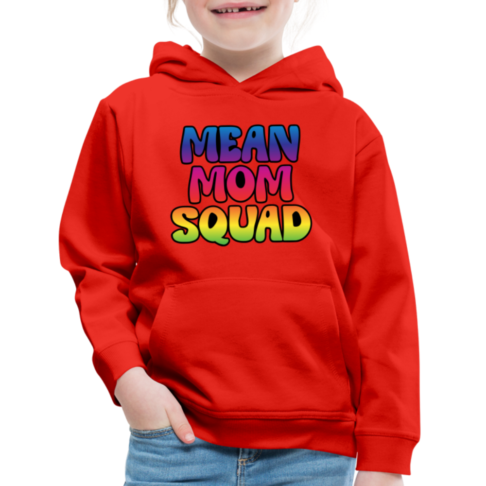 MEAN MOM SQUAD Colorful - Youth Hoodie - red