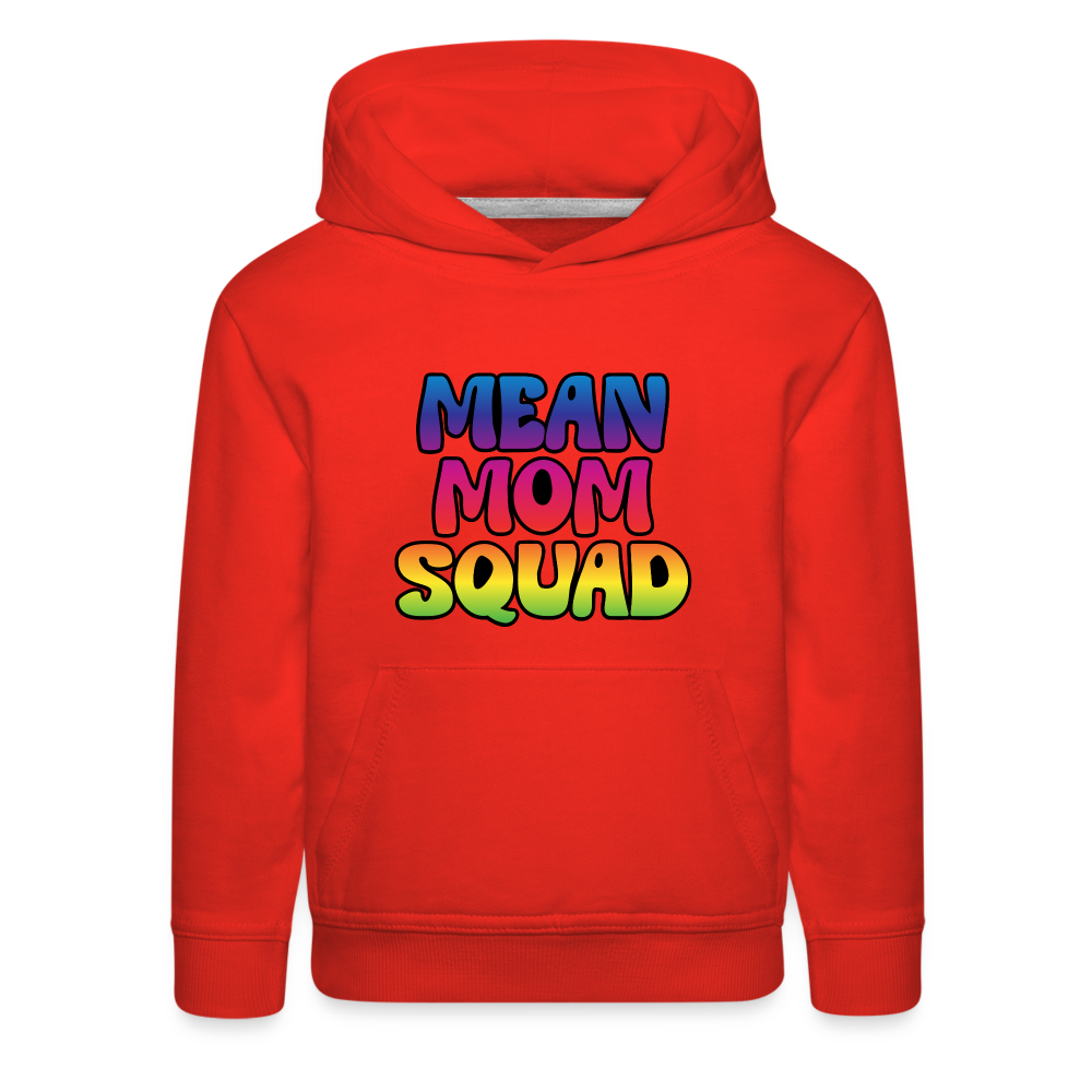 MEAN MOM SQUAD Colorful - Youth Hoodie - red