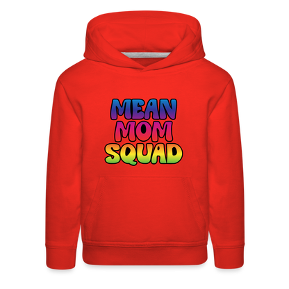 MEAN MOM SQUAD Colorful - Youth Hoodie - red