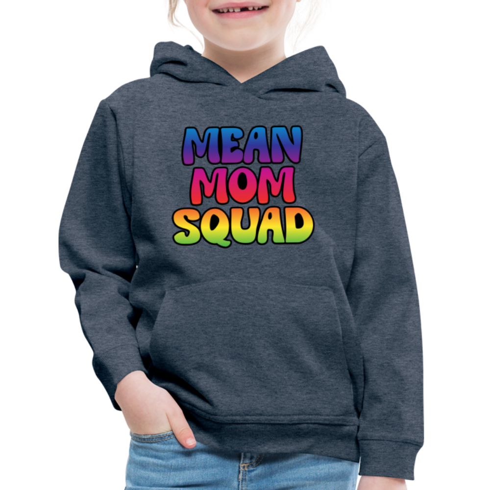 MEAN MOM SQUAD Colorful - Youth Hoodie - heather denim