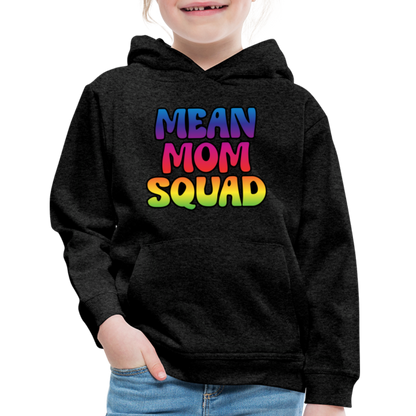 MEAN MOM SQUAD Colorful - Youth Hoodie - charcoal grey