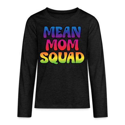 MEAN MOM SQUAD Colorful - Youth LongSleeve Shirt - charcoal grey