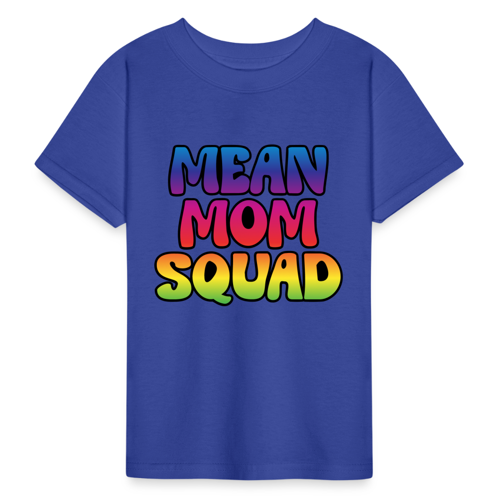 MEAN MOM SQUAD Colorful - Youth T-shirt - royal blue