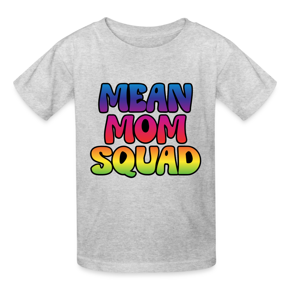 MEAN MOM SQUAD Colorful - Youth T-shirt - heather gray