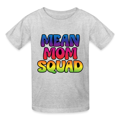 MEAN MOM SQUAD Colorful - Youth T-shirt - heather gray