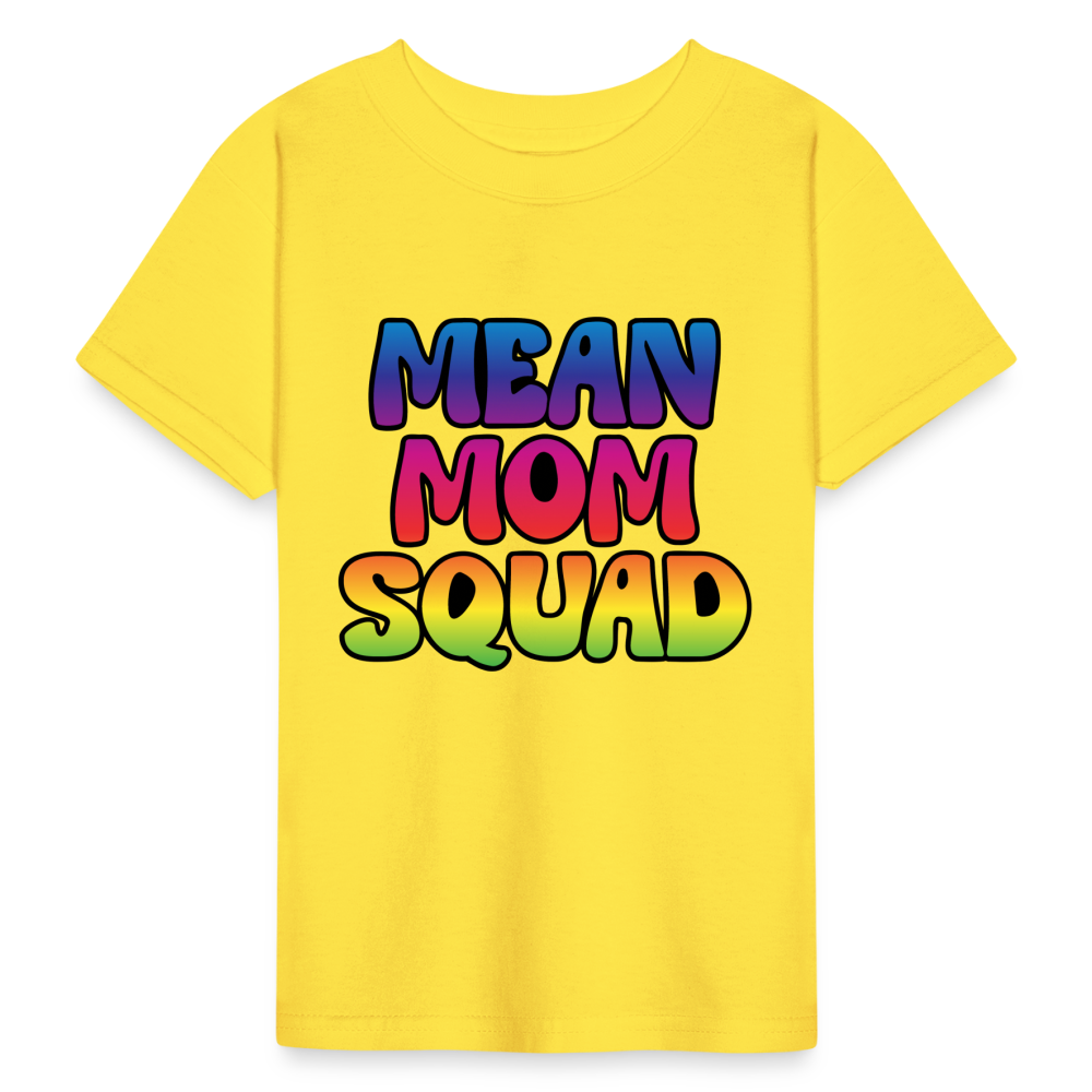 MEAN MOM SQUAD Colorful - Youth T-shirt - yellow