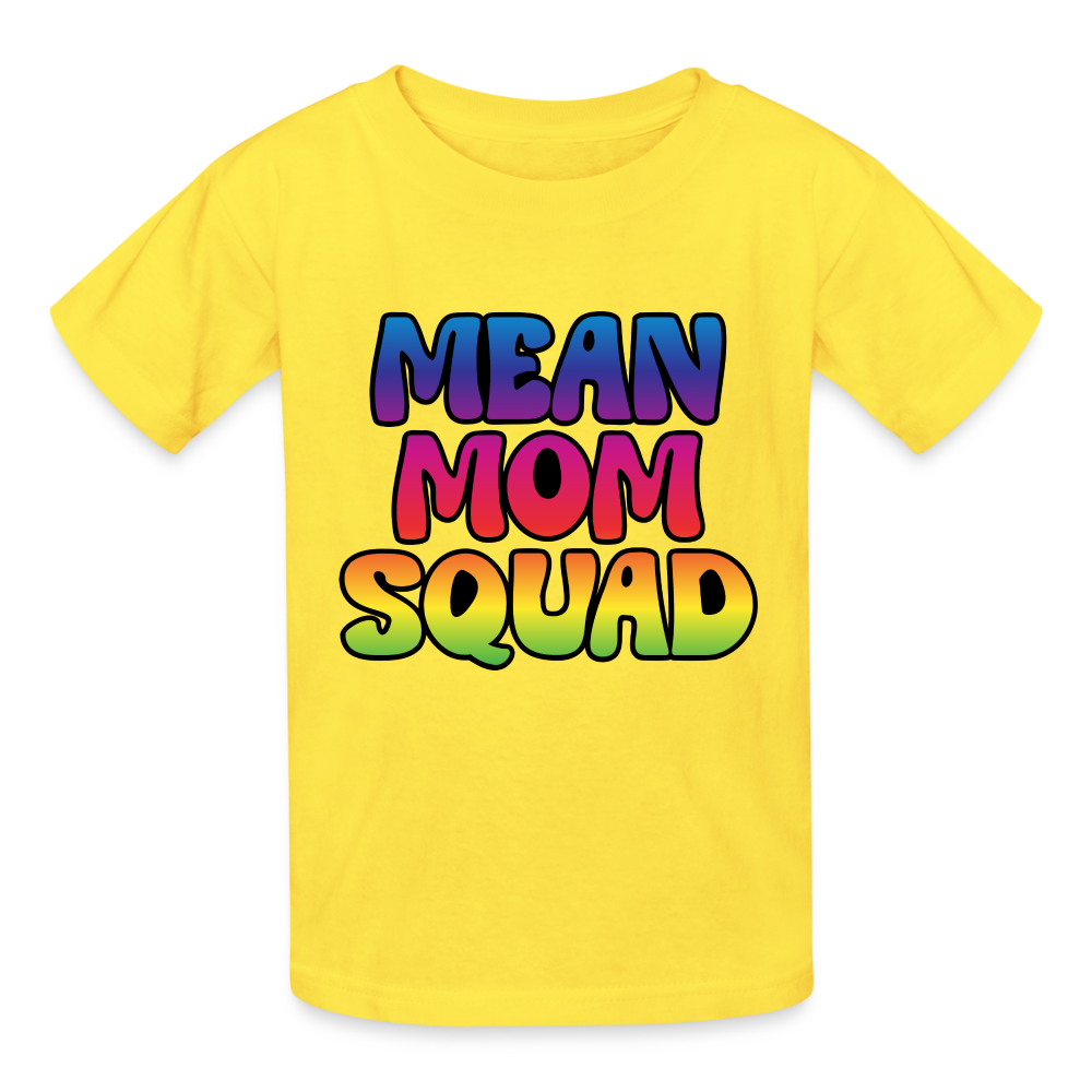 MEAN MOM SQUAD Colorful - Youth T-shirt - yellow