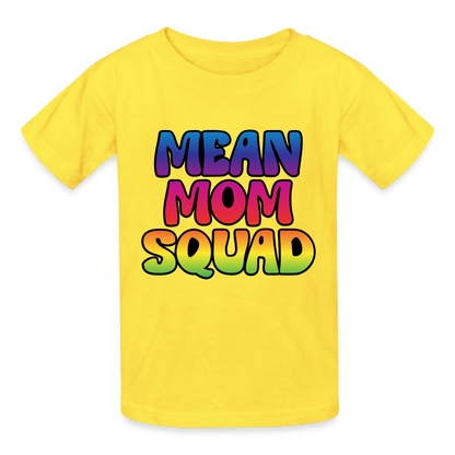 MEAN MOM SQUAD Colorful - Youth T-shirt - yellow