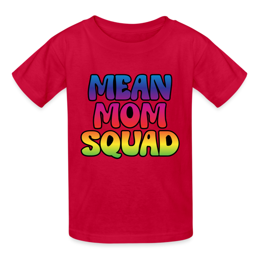 MEAN MOM SQUAD Colorful - Youth T-shirt - red