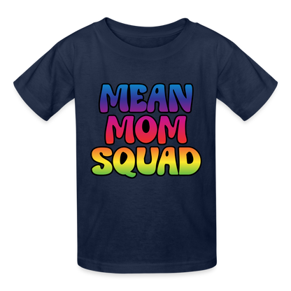 MEAN MOM SQUAD Colorful - Youth T-shirt - navy