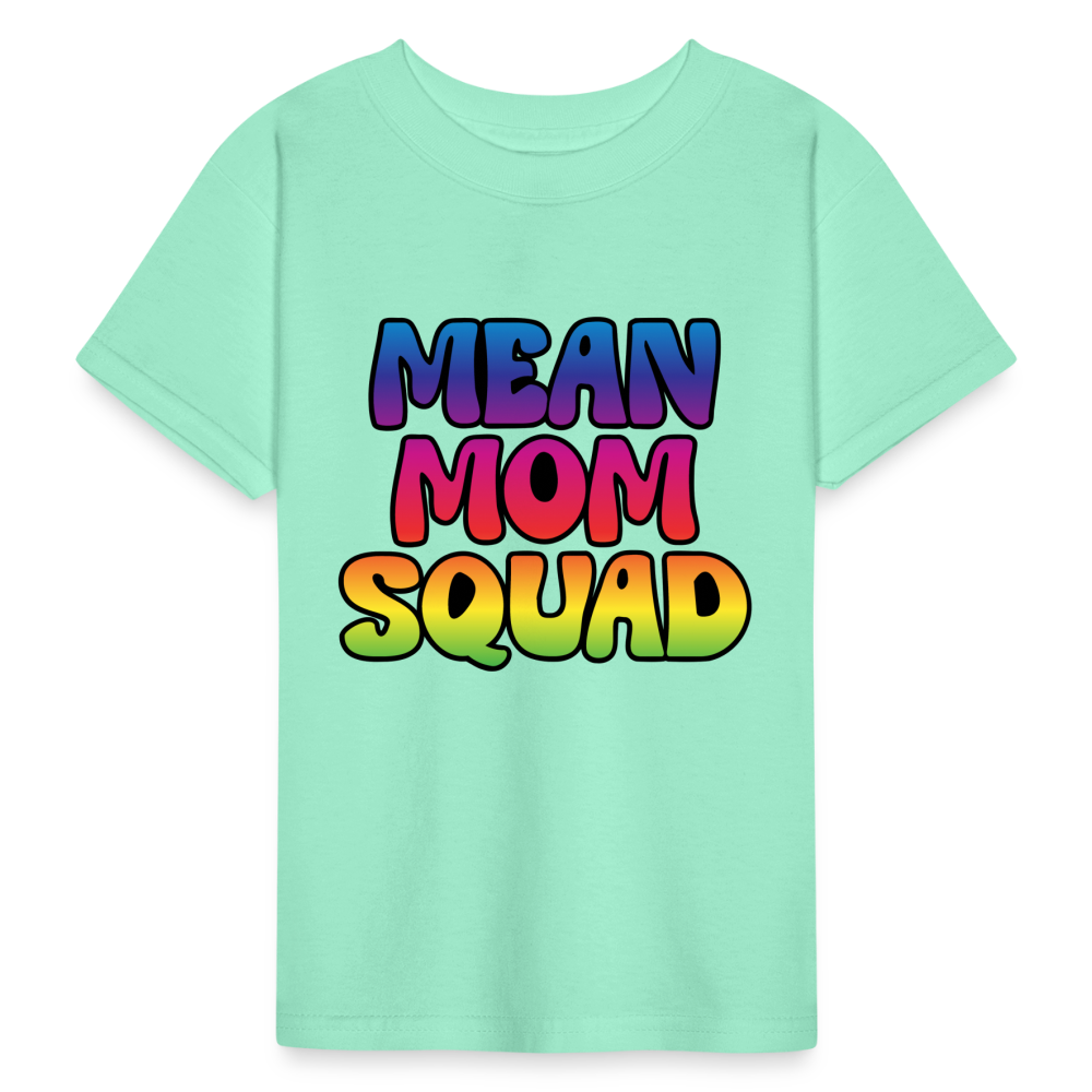 MEAN MOM SQUAD Colorful - Youth T-shirt - deep mint