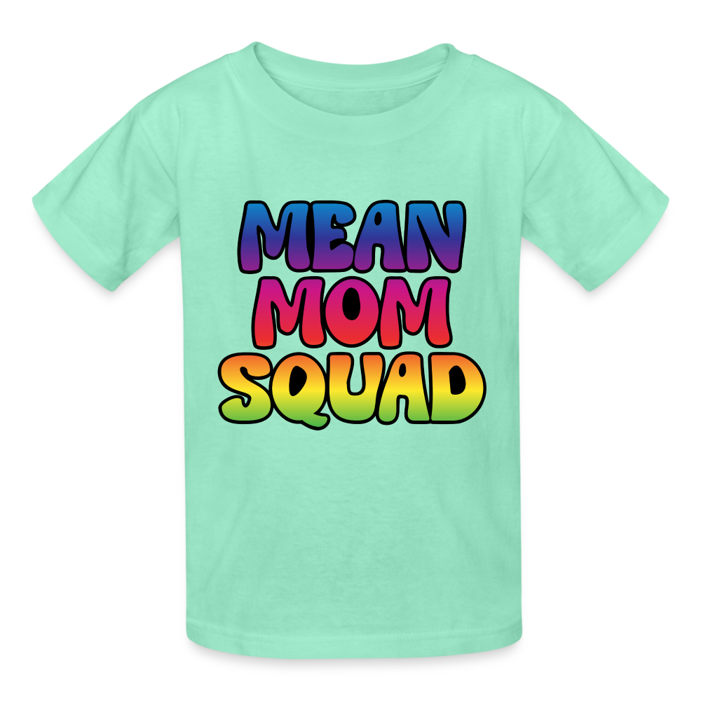 MEAN MOM SQUAD Colorful - Youth T-shirt - deep mint