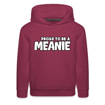 PROUD TO BE A MEANIE - Youth Hoodie - burgundy