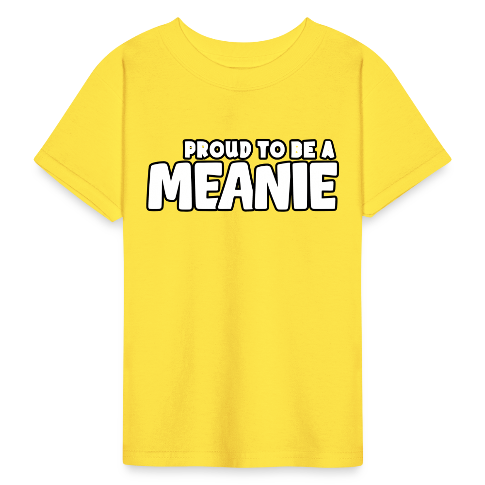 PROUD TO BE A MEANIE - Youth T-shirt - yellow