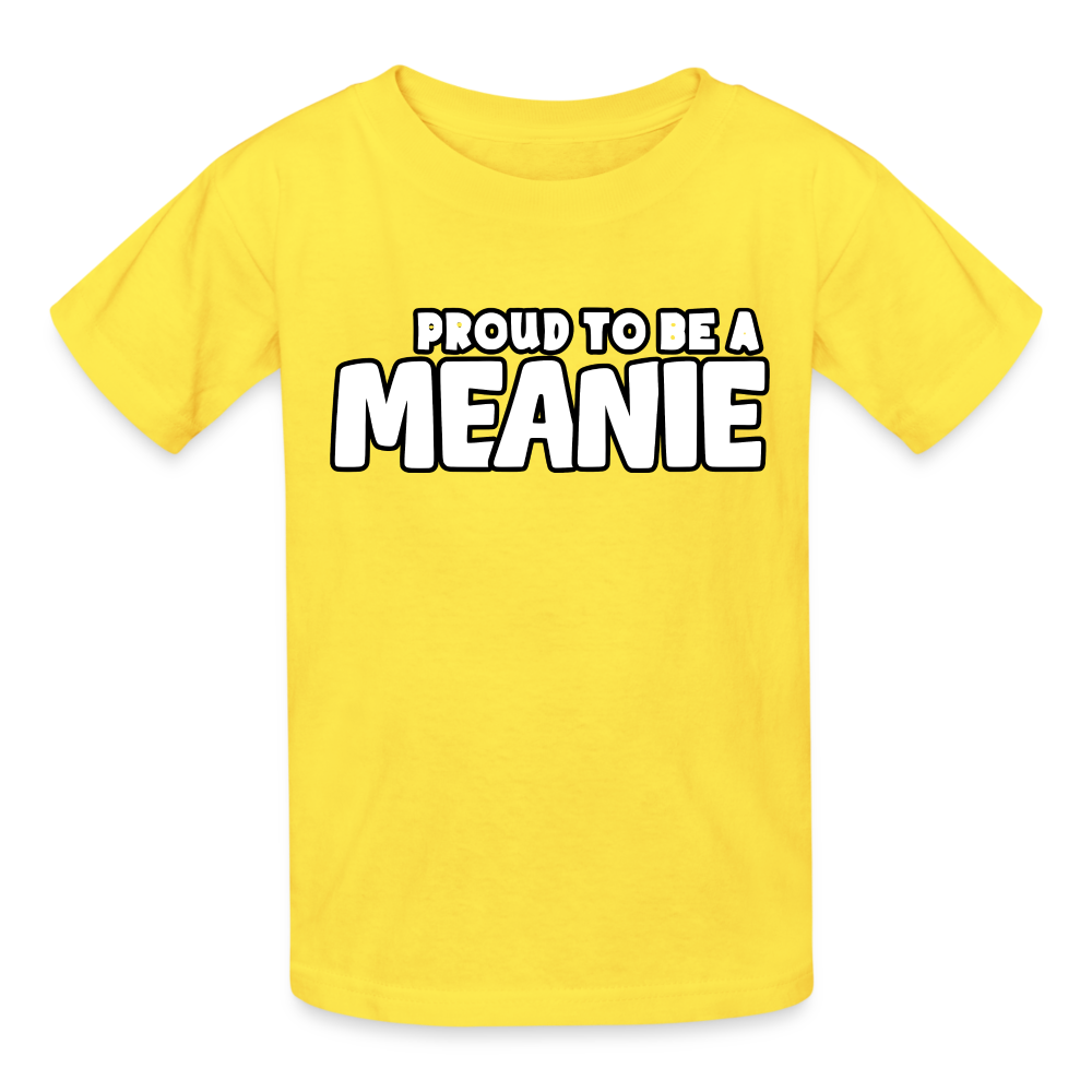 PROUD TO BE A MEANIE - Youth T-shirt - yellow