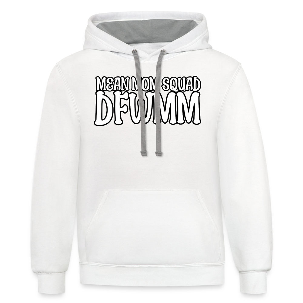 MMS DFWMM - Contrast Adult Hoodie - white/gray