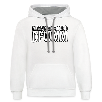 MMS DFWMM - Contrast Adult Hoodie - white/gray