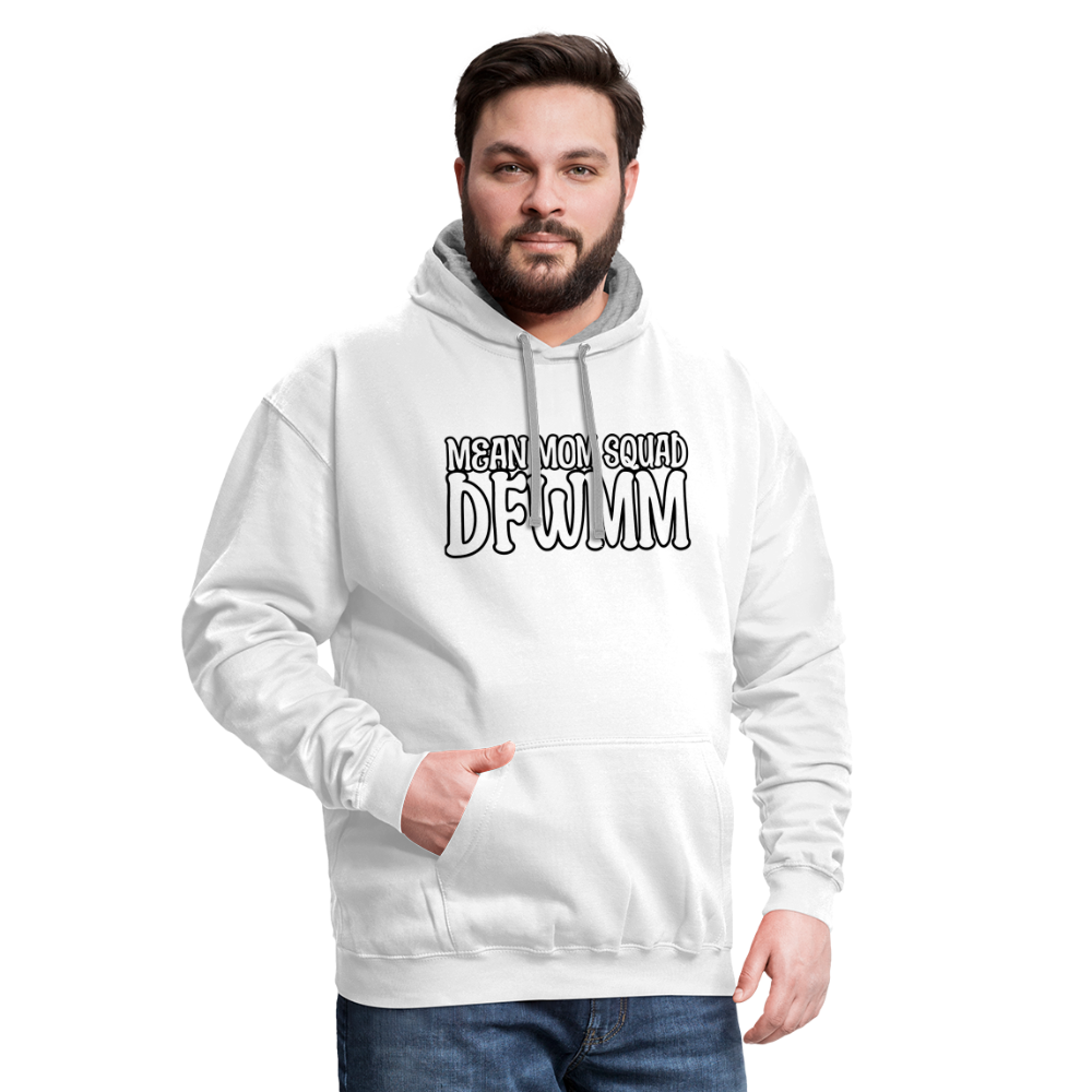 MMS DFWMM - Contrast Adult Hoodie - white/gray