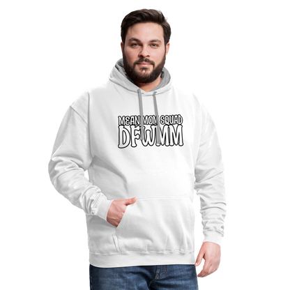 MMS DFWMM - Contrast Adult Hoodie - white/gray