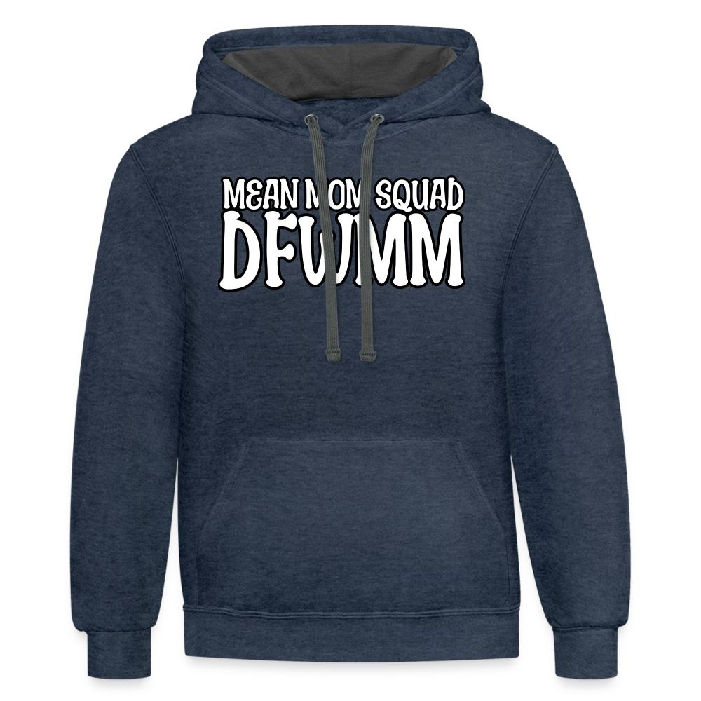 MMS DFWMM - Contrast Adult Hoodie - indigo heather/asphalt