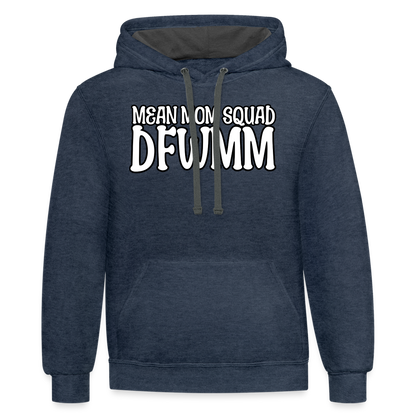 MMS DFWMM - Contrast Adult Hoodie - indigo heather/asphalt