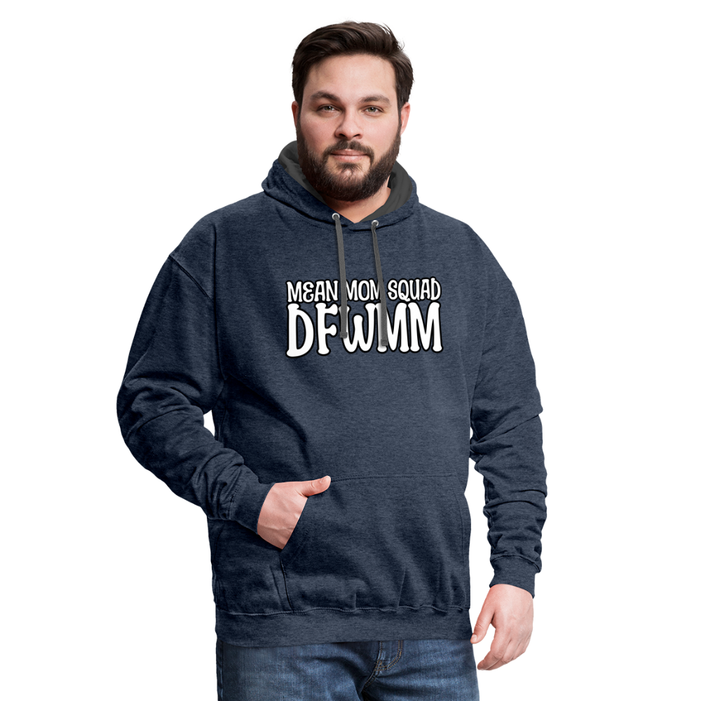 MMS DFWMM - Contrast Adult Hoodie - indigo heather/asphalt