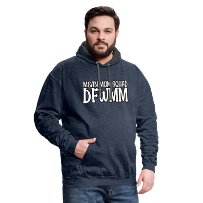 MMS DFWMM - Contrast Adult Hoodie - indigo heather/asphalt