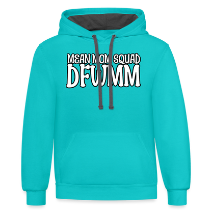 MMS DFWMM - Contrast Adult Hoodie - scuba blue/asphalt