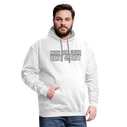 BOTB - Contrast Adult Hoodie - white/gray