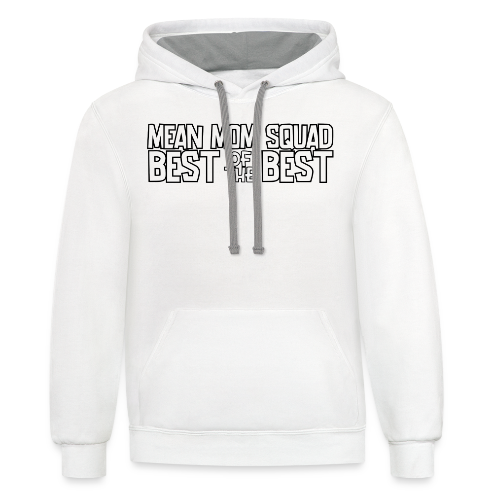 BOTB - Contrast Adult Hoodie - white/gray