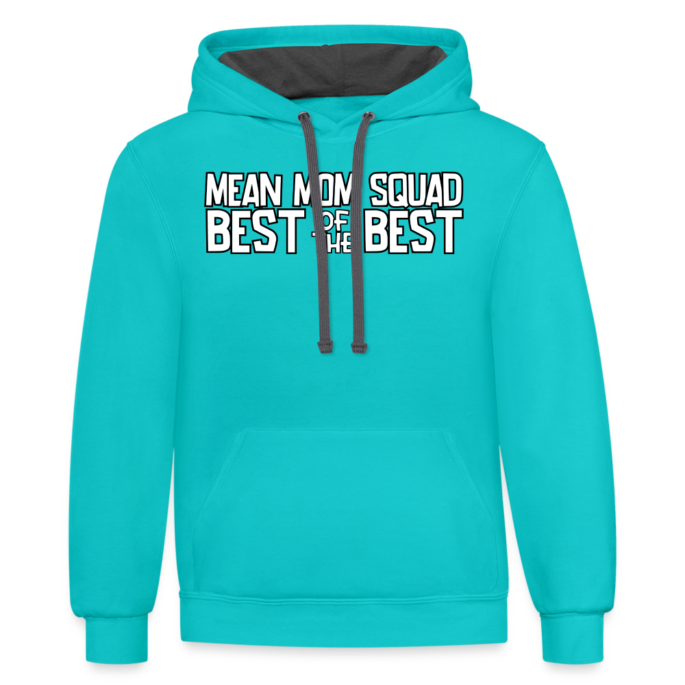 BOTB - Contrast Adult Hoodie - scuba blue/asphalt