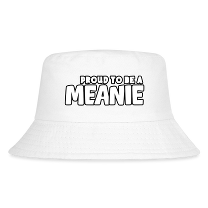 PROUD TO BE A MEANIE - Kid's Bucket Hat - white