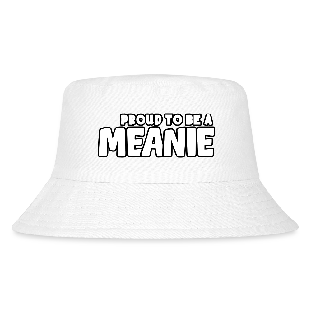 PROUD TO BE A MEANIE - Kid's Bucket Hat - white