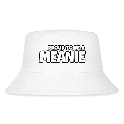 PROUD TO BE A MEANIE - Kid's Bucket Hat - white