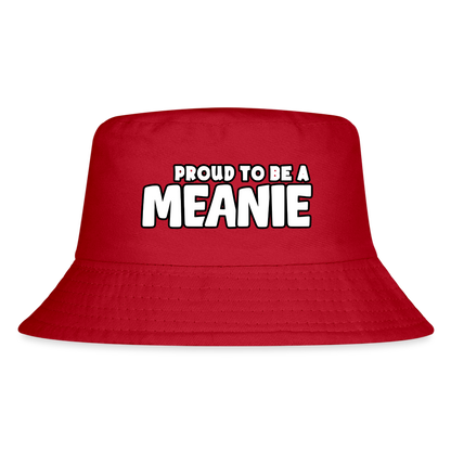 PROUD TO BE A MEANIE - Kid's Bucket Hat - red