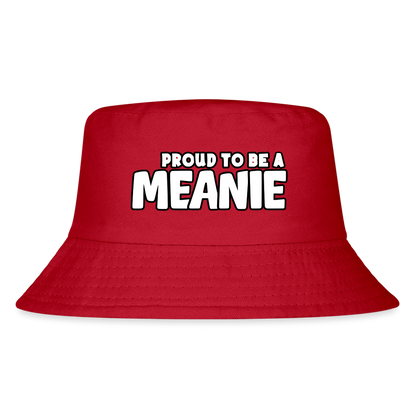 PROUD TO BE A MEANIE - Kid's Bucket Hat - red