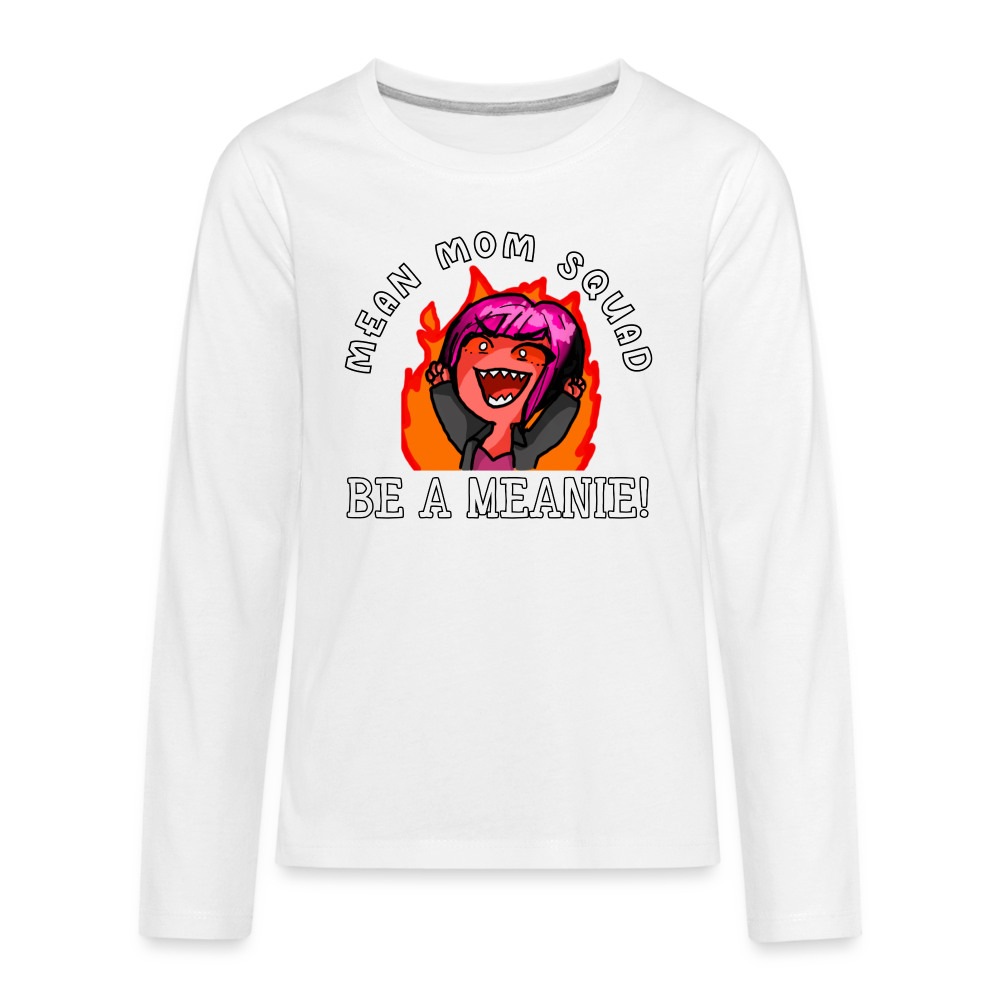 Be A Meanie - Youth LongSleeve Shirt - white