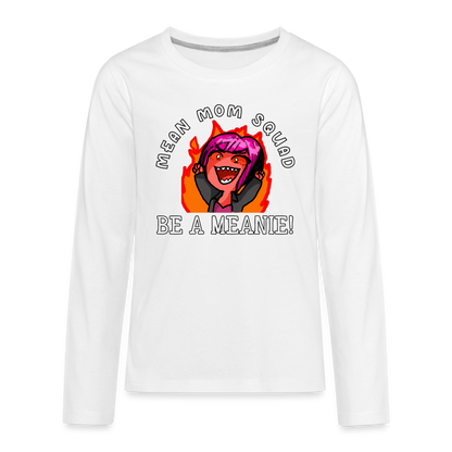 Be A Meanie - Youth LongSleeve Shirt - white