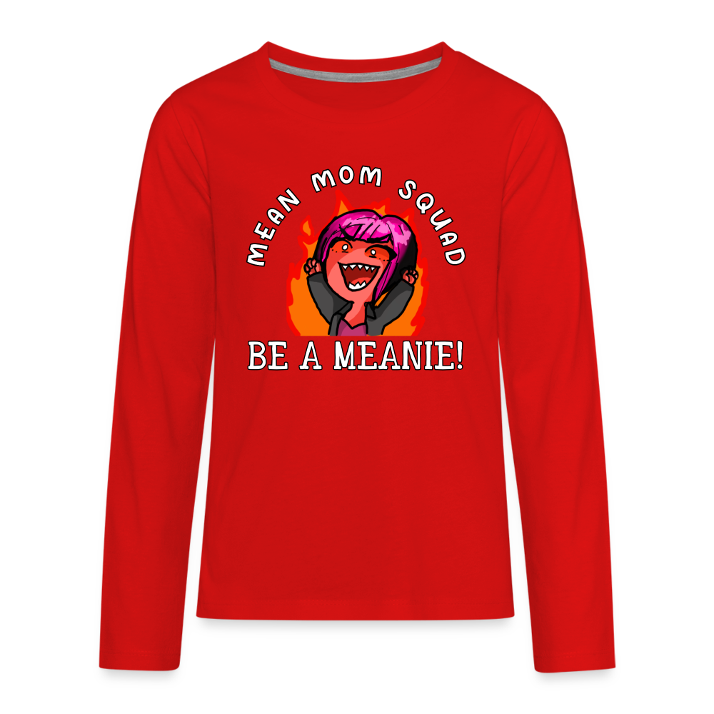 Be A Meanie - Youth LongSleeve Shirt - red