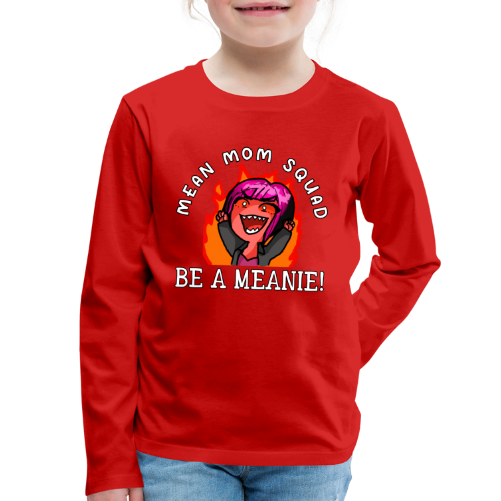 Be A Meanie - Youth LongSleeve Shirt - red