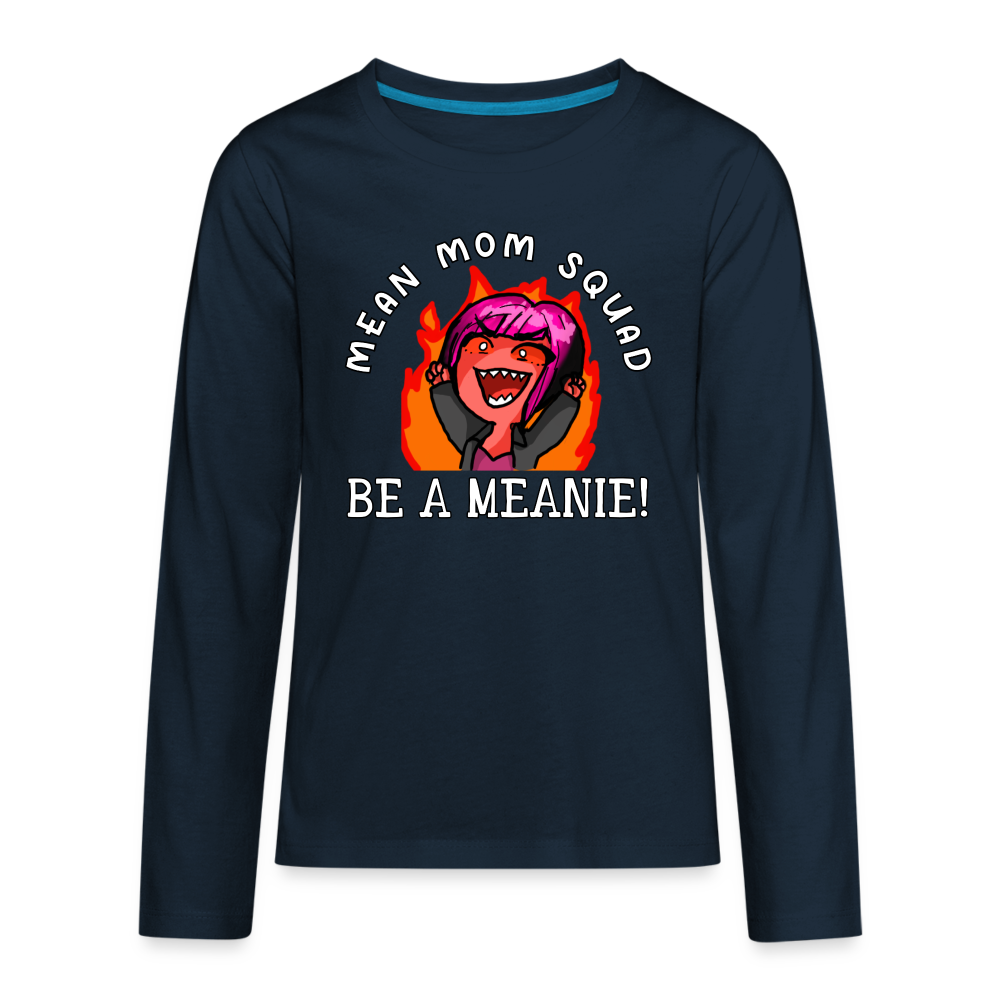 Be A Meanie - Youth LongSleeve Shirt - deep navy