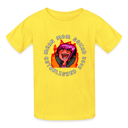 Mean Mom SQUAD Est. 2022 Youth T-shirt - yellow