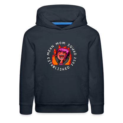 Mean Mom SQUAD Est. 2022 - Youth Hoodie - navy